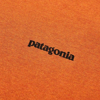 Shop Patagonia P-6 Logo Responsibili-tee In Orange