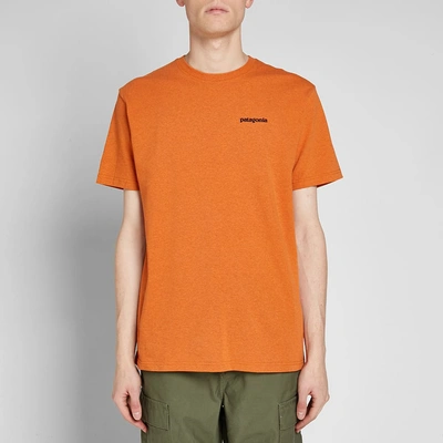 Shop Patagonia P-6 Logo Responsibili-tee In Orange