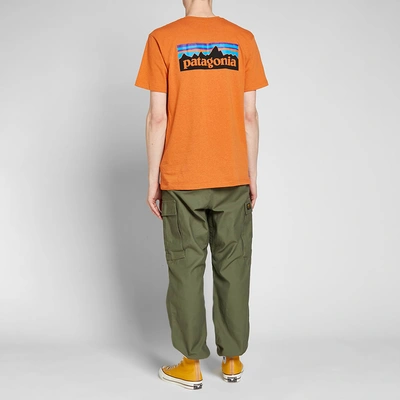 Shop Patagonia P-6 Logo Responsibili-tee In Orange