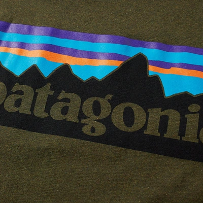 Shop Patagonia P-6 Logo Responsibili-tee In Green