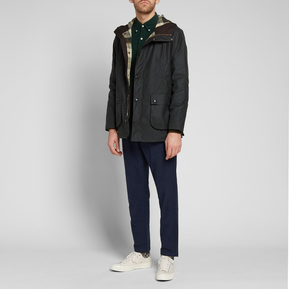barbour sl bedale hooded wax