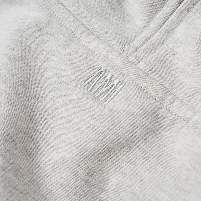 Shop Ami Alexandre Mattiussi Ami X End. Collegiate Logo Hoody In Grey