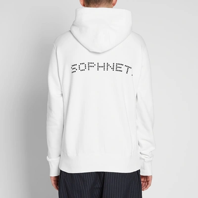 Shop Sophnet . Authentic Logo Pullover Hoody In White