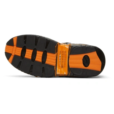 Shop Maison Margiela Orange & Black Fusion Sneakers