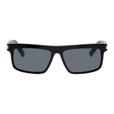 Shop Saint Laurent Black Sl 246 Sunglasses In 001 Black