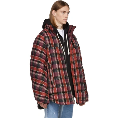 Shop Napa By Martine Rose Reversible Brown Check Acho Jacket In Checkbrn 37