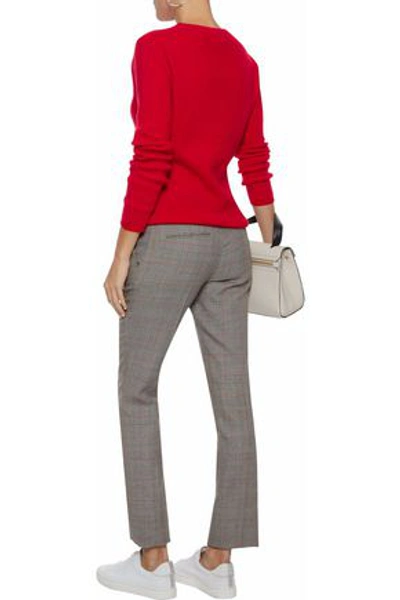 Shop N•peal N.peal Woman Ribbed Cashmere Sweater Red