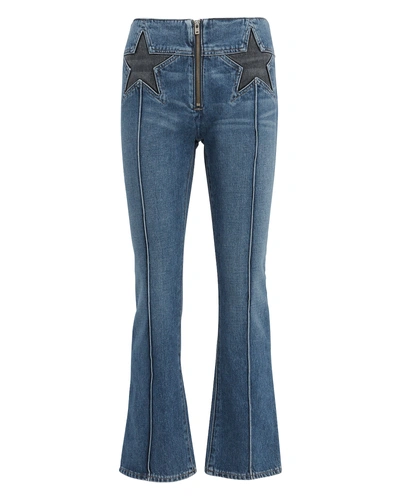 Shop Jean Atelier Annabelle Star Crop Flare Jeans