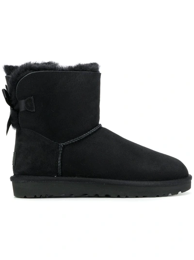 Shop Ugg Bow Detail  Boots In Black