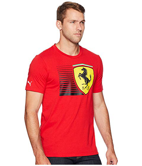 Puma Sf Big Shield Tee, Rosso Corsa | ModeSens