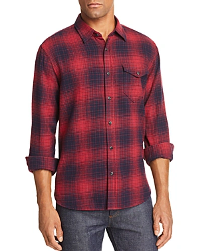 Shop Jachs Ny Plaid Regular Fit Button-down Shirt In Red/navy