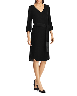 ralph lauren black velvet dress