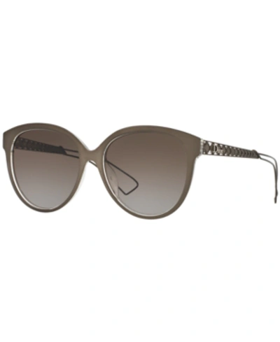 Shop Dior Sunglasses, Ama2 In Gray / Brown