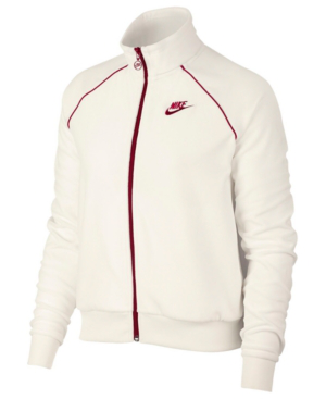 nike velour track jacket women's