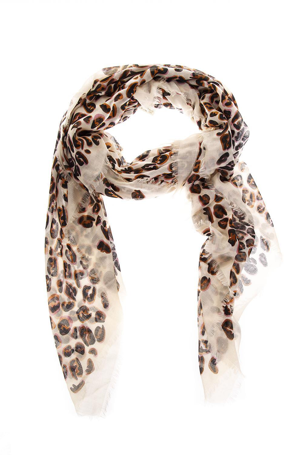 fendi leopard scarf