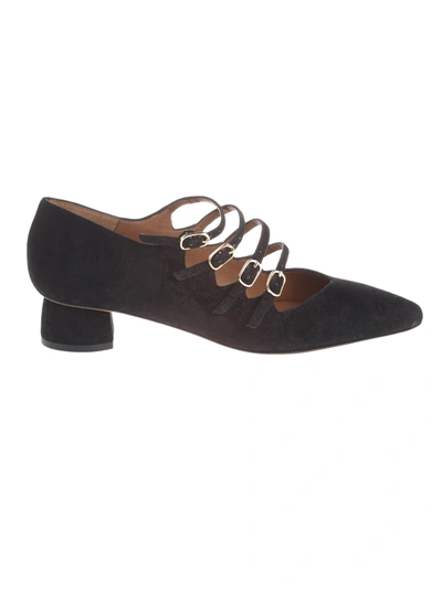 Shop Chie Mihara Sister Buckel Pumps In Black