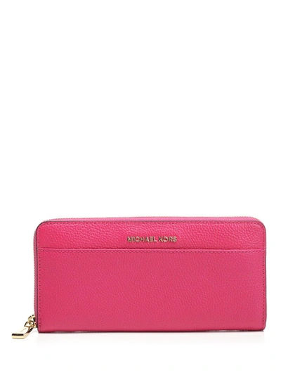 Shop Michael Michael Kors Continental Wallet In Pink