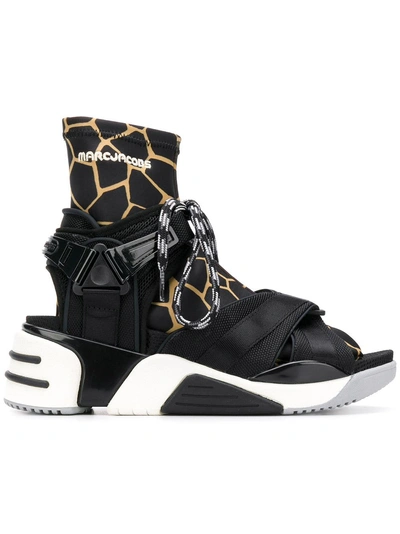 Shop Marc Jacobs Somewhere Sock-fit Sneakers - Black