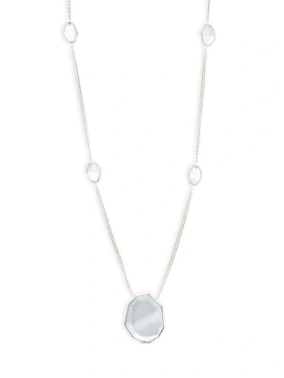 Shop Michael Aram Crystal Quartz, Mother-of-pearl Doublet & Sterling Silver Necklace