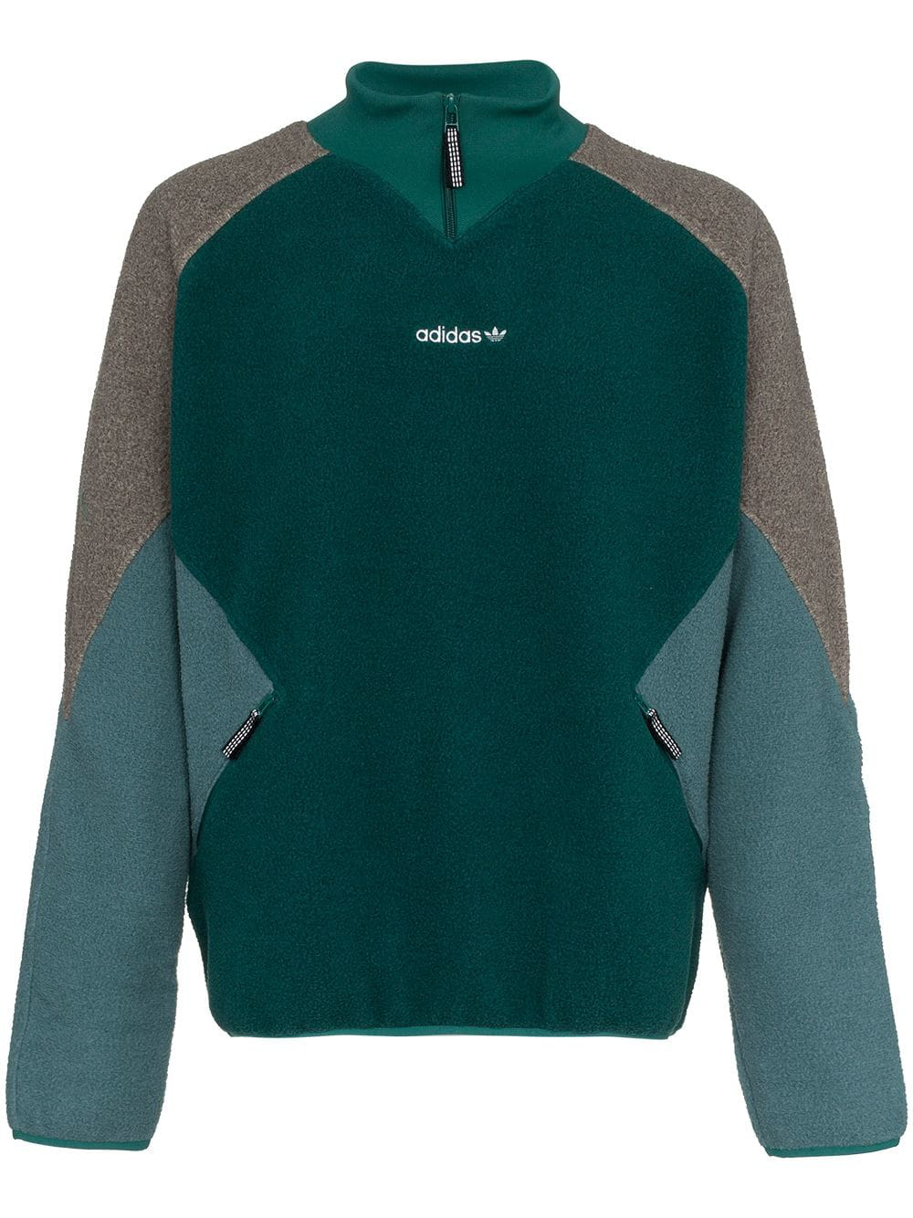 adidas originals eqt polar fleece jacket in green