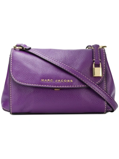 Shop Marc Jacobs Mini Grind Shoulder Bag - Purple