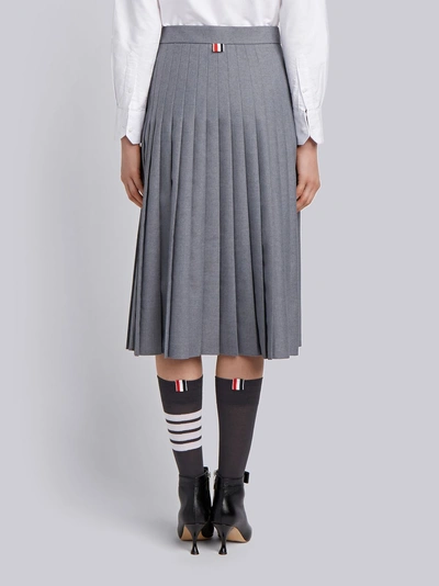 Shop Thom Browne School Uniform Pleated Skirt In Grey