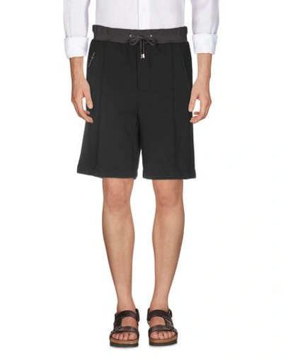 Shop Umit Benan Shorts & Bermuda In Black