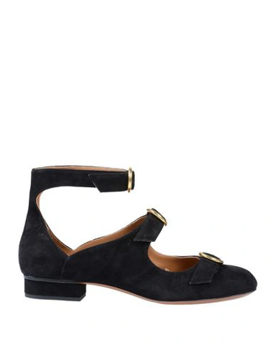 Shop Chloé Ballet Flats In Black