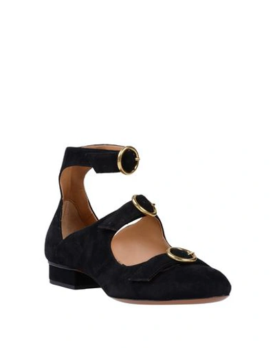 Shop Chloé Ballet Flats In Black