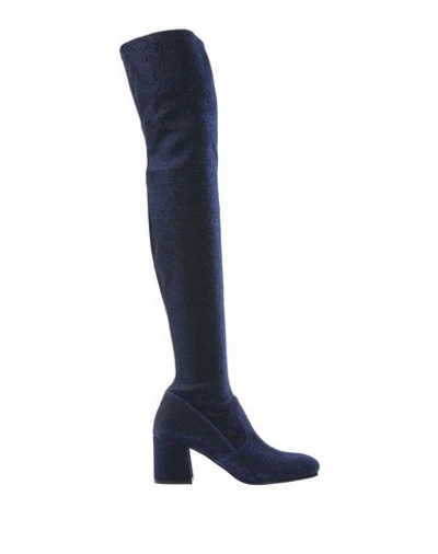 Shop Le Silla Boots In Dark Blue