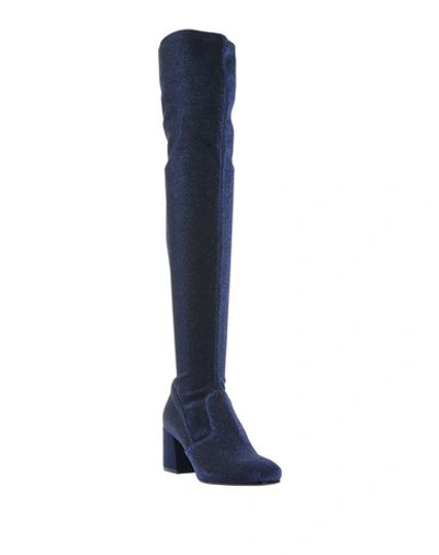 Shop Le Silla Boots In Dark Blue