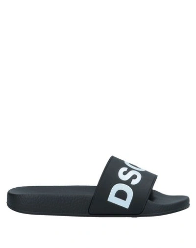 Shop Dsquared2 Woman Sandals Black Size 7 Rubber