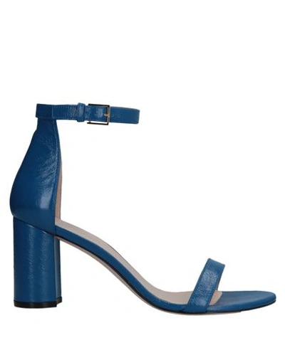 Shop Stuart Weitzman Sandals In Blue