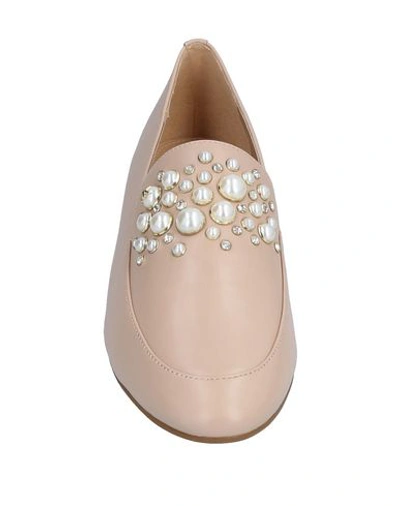 Shop Michael Michael Kors Loafers In Pale Pink