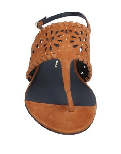 Shop Ermanno Scervino Flip Flops In Brown