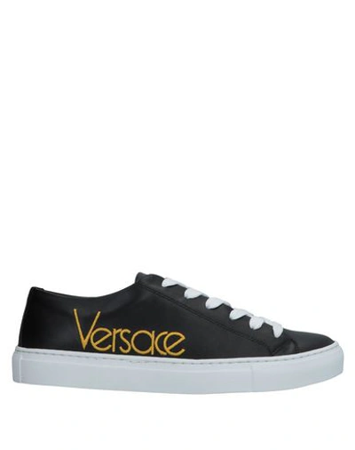 Shop Versace Woman Sneakers Black Size 6 Soft Leather