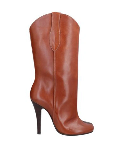 Shop Maison Margiela Ankle Boots In Brown