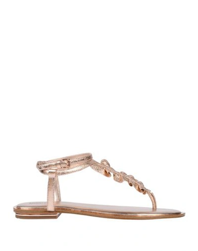 Shop Michael Michael Kors Toe Strap Sandals In Pink