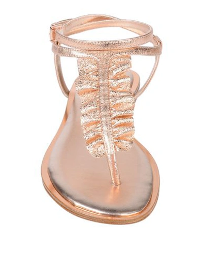 Shop Michael Michael Kors Toe Strap Sandals In Pink