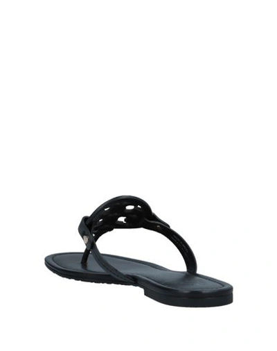 Shop Tory Burch Toe Strap Sandals In Black
