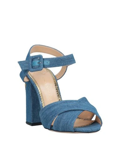 Shop Charlotte Olympia Sandals In Blue