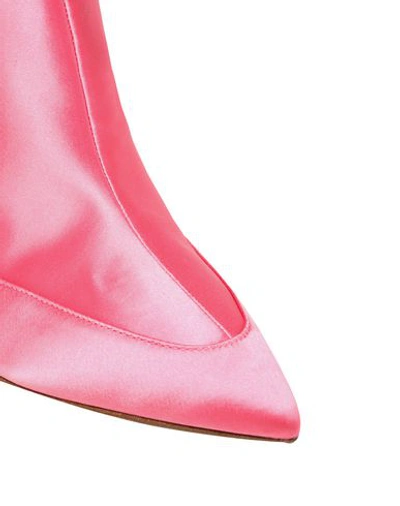 Shop Diane Von Furstenberg Ankle Boots In Pink