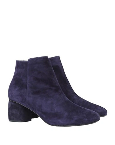Shop Alberto Fermani Ankle Boot In Dark Purple
