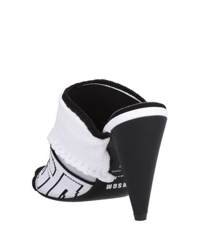 Shop Msgm Sandals In White