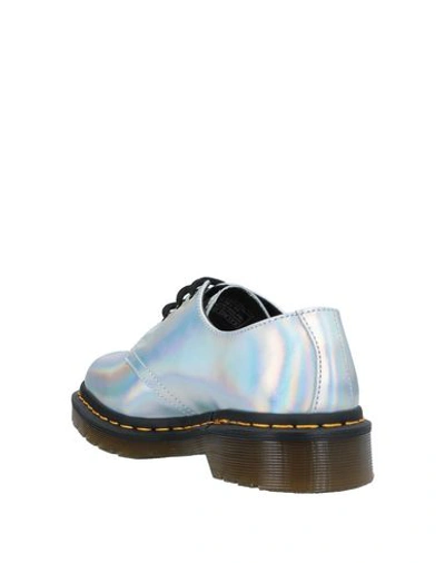 Shop Dr. Martens Woman Lace-up Shoes Silver Size 9 Soft Leather