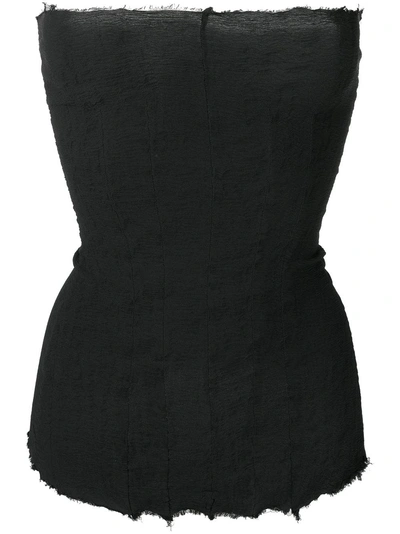 Shop Marc Le Bihan Strapless Tube Top - Black