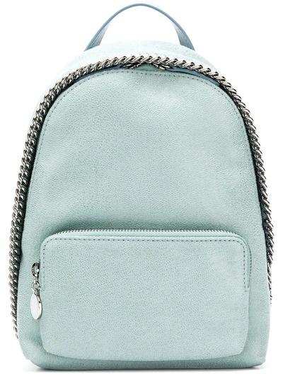 Shop Stella Mccartney Mini Falabella Backpack In Blue