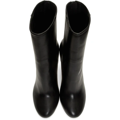 Shop Maison Margiela Black Nail Boots In T8013 Black
