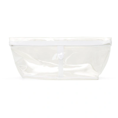 Shop Maison Margiela Transparent Velcro Clutch In H6544 Trans