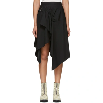 Shop 3.1 Phillip Lim / フィリップ リム 3.1 Phillip Lim Black Tailored Handkerchief Skirt In Ba001 Black